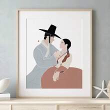 1 件/3 件 Wall Arts Poster 现代韩国海报帆布画亚洲韩国文化风景艺术客厅卧室家居咖啡厅装饰墙画，帆布艺术，高品质，无框/有框 - 彩色 - 查看 8