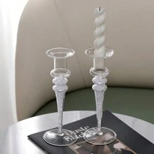 1 Piece Of European-Style Modern Creative Diamond Glass Candlestick, A Home Decoration That Exudes A Romantic And Light Luxury Vibe. It Serves As A Perfect Ornament For Candlelight Dinners, A Wonderful Decoration For Weddings And Marriage Ceremonies, And Radiates A Sense Of Sophistication. It Embodies The Romantic And Light Luxury Style Of Home Decor.