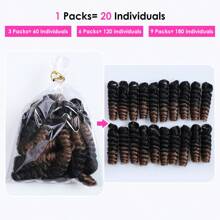 DWNSEN 9Packs 180 Strands 10 Inch Short Crochet Hair For  Women African Collection Crochet Braiding Hair(8mm) Synthetic Hair Extension Afro Twist  Prelooped Crochet Hair Hair Extensions For DIY Mohawk Afro Braided Wigs(1B/27) Free Installation Tools - 9 gói 120 sợi - Xem 7