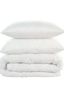 Zeynep Textile | Comfort Line Double Silicone Quilt With 2 Pillows | Healthy Sleep Guaranteed | Multiple Sizes - White - View 1