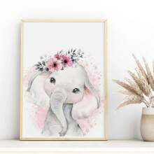 3pcs/Set, Custom Name Animal Wall Art, Personalized Jungle Animal Art Set, Custom Poster Printing, Theme Room Decoration - Set Of 3 Pink Animal Posters - Personalized Birth Gift - Custom Flower Initial Wall Art Gifts Birthday Graduation,Multi-Functional, Anti-Mold,Ornamental,Reusable,Comfortable,Stylish,Fashionable,Adorable,Tidy,Colorful,Custom,Personalized,Unique,Ideal Gifts For Him,Ideal Gifts For Her,Her,Girlfriend,Dad,Boyfriend,Family,Mom,Friends,Son,Daughter,Home,School,Dining Room,Living Room,Bedroom,Tea Room,Office,Graphic Print