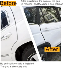 10M Car Door Boot Edge Protector Strip Trim U Shape Guard Seal Rubber Black - Black - View 3