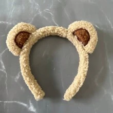 1pc/2pcs/3pcs Soft Bear Ears Headbands Plush Mouse Ears Hair Hoop For Washing Face Cartoon Animal Hairbands Halloween Costume