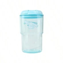 Miniso 3款三丽鸥卡通人物系列便携式冷萃咖啡杯，500毫升/16.91盎司 - 可爱卡通保温杯（1个） - 藍色 - 查看 3