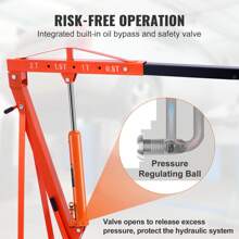 Hydraulic Long Ram Jack, 3 To 8 Ton Engine Hoist Cylinder, With 1 To 2 Piston Pump Or Air Pump And Clevis Base Or Flat Base Hydraulic Ram Cylinder For Engine Lift Hoists Hydraulic Garage Shop Cranes Mechanical Farm - Đế khoan bơm piston đôi 8 tấn - Xem 6