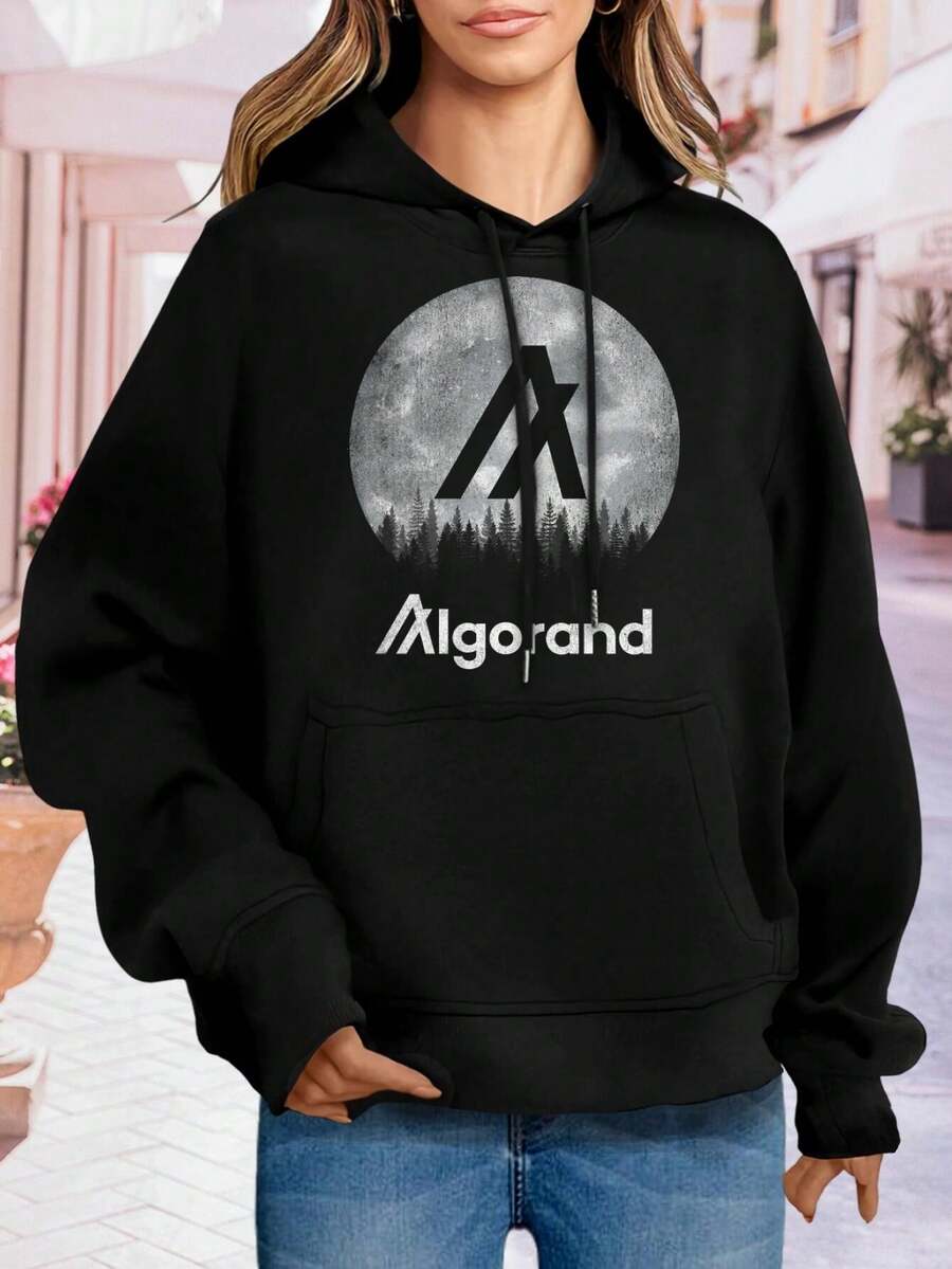 Vintage Algorand ALGO Crypto Coin Moon Shot T-Shirt Sweatshirt Blockchain Cryptocurrency Gift For Men Women Kids - Black - View 1