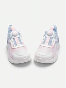 Balabala Boys' And Girls' Mesh Running Shoes, Lightweight Spring/Fall Design - Blue and White - View 4