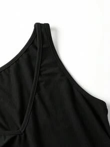 孕妇 V 领无袖修身收腰连衣裙，百搭优雅