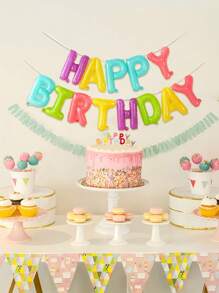 kumozawa 13 piezas de 16 pulgadas de globos de cumpleaños en tonos pastel, 5 piezas de 10 pulgadas de globos de látex rosa pastel, Navidad - Multicolor - Ver 7