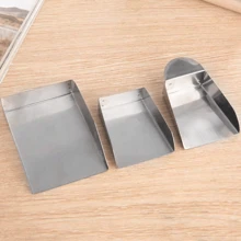 1pc Stainless Steel Jewelry Scoop - Mini Square Beading Scoop, Crafted Jewelry Scoop, Suitable For Round & Asymmetrical Beads