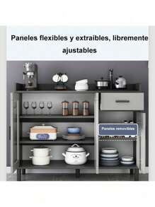 Muebles Archiveros Madera Lockers Tamano Oficio Gris 100cm - Gris - Ver 6