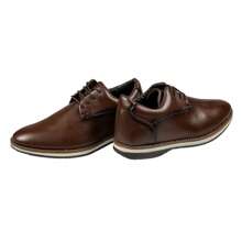 Men's Oxford Shoes Plain Modern Denver Men's Dress Shoes Party Church Graduation Work - Brandy - View 7