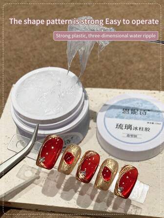 annies 15ml/1 Nuevo pegamento de cristal en forma de carámbano, polvo de espejo mágico que no fluye, lavado libre, relleno, pegamento fuerte y pegajoso para piedras de rhinestone, arte de uñas y manualidades especiales DIY