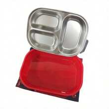 Marvel Marvel Spider Man Stainless Steel Lunch Box - 3-Compartment, Portable Food Container For Travel & Camping,Anti Scald, Anti Fall And Thermal Insulation Stainless Steel Lunch Box, Large Capacity Back To School Season Tableware