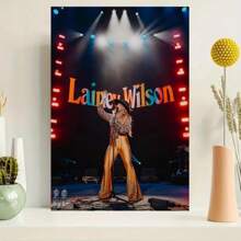 1 Pc  Concert Canvas Art Poster, Wooden Framed Canvas Painting -  Thickness 2.25cm/0.9inch,Valentine's Day Decorations At Home,Valentine's Day,New Year,Home Gift Decoration, Room Decoration Aesthetic, Wall Decoration Art, Perfect Gift, Autumn And Winter Wall Decoration, Living Room Decoration, Bedroom Decoration, Kitchen Decoration, Entry Decoration, Bathroom Decoration, Direct Wall Painting, High Quality Wall Painting Poster