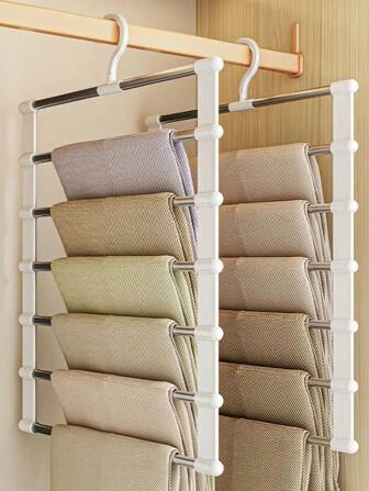 1 Piece Wardrobe Storage And Organization Solution: Space-Saving Pants Hanger Made Of Aluminum Alloy For Efficient Organizing And Storing, Perfect Essential For Dormitory Rooms, College Girls, And Family Organization, Ideal For Scarves And Jeans, Embrace Minimalist Style For Spring And Summer Wardrobe Refresh, Perfect For Holiday Gifting This Christmas, Thanksgiving, New Year, And Valentine's Day.