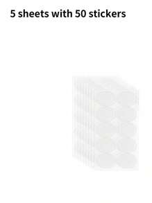 50/100 piezas Protector adhesivo invisible para perforaciones de oreja, accesorios para agrandamiento de lóbulos, pegamento para atrás de aros - Multicolor - Ver 11