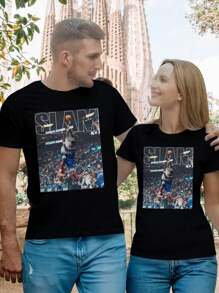 Women's Anthony Edwards T-Shirts Stylish Comfortable Tees - Black - View 1