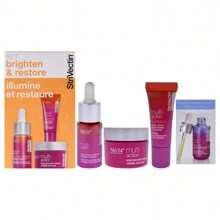 Power Starters Multi-Action Brighten And Restore Trio By Strivectin For Women - 3 Pc 0.5 Oz Super-C Retinol Brighten And Correct Vitamin C Serum, 0.17 Oz Super-C Dark Cirle Brightening Eye Serum, 1 Oz Multi Action Restorative Anti-Age Cream - 無色 - 查看 1