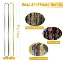 24pcs Bohemian Style Multi-Layer Plastic Acrylic Beaded Necklace, Geometric Circle Pattern, Handmade, Suitable For Festival And Daily Wear, St. Patrick's Day Necklace, Green Mardi Gras St. Patrick's Day Beaded Necklace - Multicolor - View 24