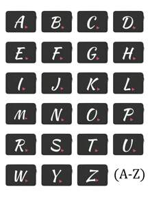 1pc Heart Shaped Pattern And Letter Print Handheld Laptop Bag, Simulated Diving Material Tablet Liner Bag, Apple Ipad Foam Protective Case, Computer Bag - Black - View 2