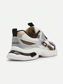 Balabala Sapatos de corrida robustos para meninos e meninas, roupas de primavera leves e respiráveis - prata esfumaçada - Visão 6