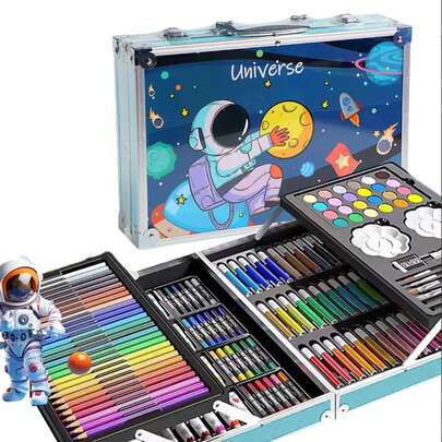 Set De Arte Profesional, Colores Lápices Kit Dibujo 145pcs