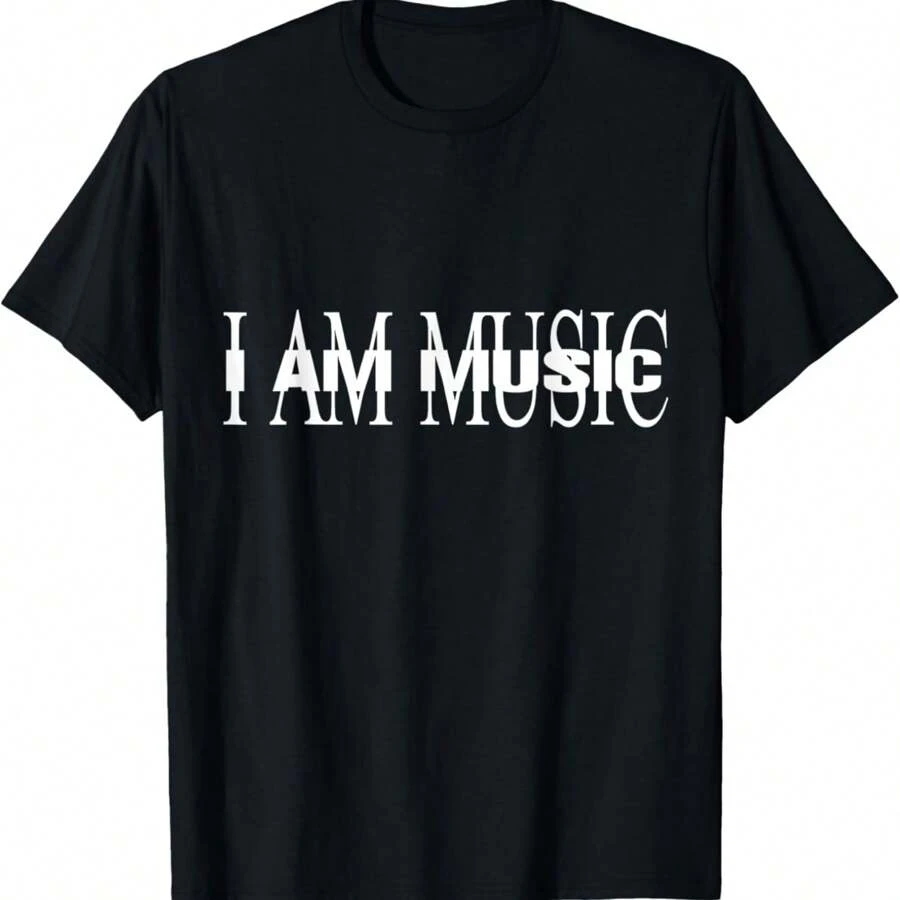 I AM MUSIC Album T-Shirt - Black - View 1