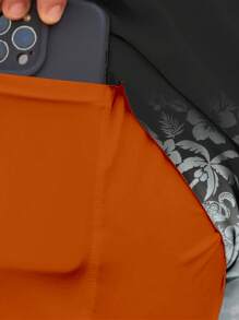 Pantalones cortos de playa casuales hawaianos para hombre, de tela de doble capa de secado rápido, shorts deportivos para exteriores, con nuevo estilo de estampado de moda