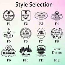 [Personalizado] Cenicero de madera con grabado láser personalizado - Un artículo indispensable para pubs y fiestas - Color caoba - Ver 2