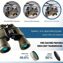 Binoculares para adultos - Binoculares especiales para observación de aves, caza, senderismo, conciertos, teatro de viaje con adaptador para smartphone, equipados con lente FMC de prisma BAK4, gran regalo para hombres o papá