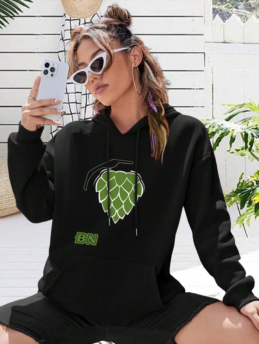 Women's BN ARMY Hoodies T-Shirts Cute Stylish Comfortable - Black - View 1