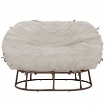 Papasan Chair Cushion Replacement Velvet Cover, Removable Soft Plaid Papasan Cushion Covers With Zipper And 8 Ties For Round Chair Cushions