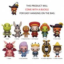1 PC Universal Officially Licensed Anime Characters Series Keychain Random One Bag Charm Car Keychain Decoration  And Fiona Or Other Characters Hanging Decoration Birthday Party Gift Christmas - Style 1 - View 7