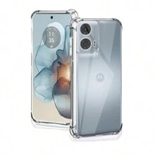 Anti-Scratch Shockproof Case Cover + 9D Ceramic Film For Moto G35 - 無色 - 查看 2