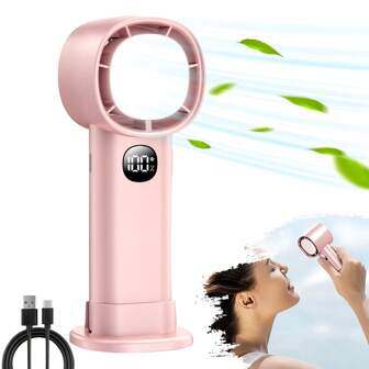 带 LED 灯的迷你风扇、便携式户外露营风扇、USB 充电台扇、台式冷却风扇、户外灯和小型台灯，适用于学生、宿舍、露营、办公室、礼物