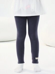 Balabala Girls' Leggings, Young Girl' Casual Pants, Girl Knit Cotton Legging Pants - Navy Blue - View 4