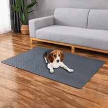 1pc Pet Urine Pad, Extra Large Pet Sofa Cushion, Waterproof, , Anti-Slip, Made Of Polyester Fiber Suitable For All Seasons, Slip-Resistant Bottom, Comfortable Square Sofa Pad, Fit For Extra Small To Large Dogs And Cats, Grey Color - Multicolor - View 7