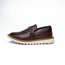 Men's Dublin Tractor Loafers Formal Shoes Modern Casual Loafers - 干邑白蘭地關閉 - 查看 6