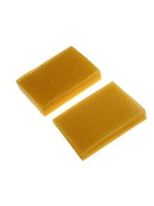 10pcs Honeycomb Beeswax Bottom Sheet Honeycomb Bottom Honey Beeswax Sheet Beekeeping Equipment Natural Wax Bottom Mold Silicone Beeswax Beeswax Honeycomb Sheet - Yellow - View 11