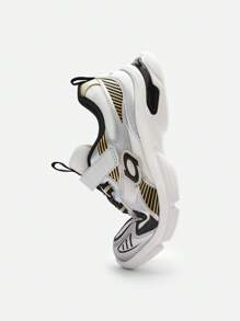 Balabala Sapatos de corrida robustos para meninos e meninas, roupas de primavera leves e respiráveis - prata esfumaçada - Visão 7