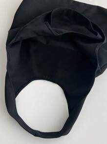 1908 经典大容量帆布手提包及配套化妆包套装：多功能通勤手提包，姐妹印花手提包，轻便旅行沙滩包 - 黑色 - 查看 11