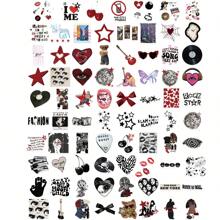 100pcs Y2K Downtown Girls Sticker Set, Cartoon Cute Graffiti Waterproof Vinyl Stickers For Water Bottles, Laptops, Phones, Skateboards, Guitars, Luggage, Scrapbooks, Helmets, Kids, Teens And Adult Party Decorations - Black - View 4
