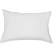 Basics - Funda de almohada de microfibra ligera, supersuave, de fácil cuidado, estándar, blanco brillante, paquete de 2, 76 de largo x 50 de ancho, almohadas no incluidas - Blanco brillante - Ver 3
