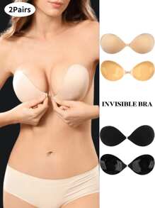 YIYANG Invisible Bra With Adhesive Bra (Optional Two Styles Storage Box), Reusable Invisible Self-Adhesive Bra, No Straps, Suitable For Evening Gowns, Wedding Dresses And Sleeveless Swimsuits - Multicolor - View 49