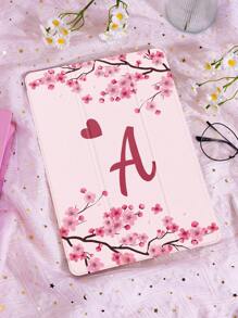 Husă de protecție grafică pentru tabletă cu litere, compatibilă cu iPad 10.2", IPad Pro 2021/2020, iPad a 9-a/10a generație, Galaxy Tab A8 10.5" 2022, Matepad 10.4", Suportă Sleep/Wake, Cu slot pentru creion, Anti-cădere - Multicolor - Vizualizare 2