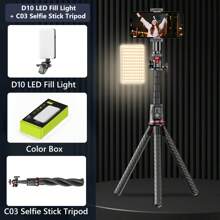129 RGB Rechargeable Selfie Ring Light With Front & Rear Clip, 3 Lighting Modes And Multi-Level RGB Dimming, Suitable For Smartphones, Android Devices, , Laptops, For Makeup, Mobile Photography, Selfie, Vlog And More - Multicolor - View 16