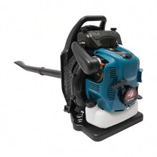ZhdnBhnos Portable Handheld Backpack Snow Blower Machine Gasoline Powered Gas Powered Leaf Blower, Cordless 75.6cc Blower For Yard - Blue - View 3