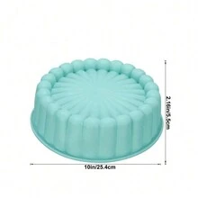 1 st Charlotte-form, rund form, silikonformar med nonstickbeläggning för ostkaka, chokladkaka, regnbågstårtor, brownietårta - Multifärgad - Visa 10