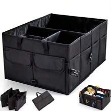 Large Capacity Car Storage Box, Collapsible Cargo Container For Car/Truck Trunk